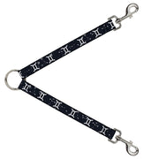 Dog Leash Splitter - Zodiac Gemini Symbol/Constellations Black/White Dog Leash Splitters Buckle-Down   