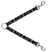 Dog Leash Splitter - Zodiac GEMINI/Symbol Black/White Dog Leash Splitters Buckle-Down   