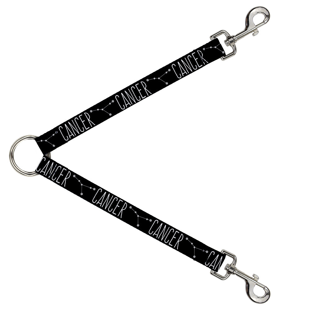 Dog Leash Splitter - Zodiac CANCER/Constellation Black/White Dog Leash Splitters Buckle-Down   