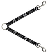 Dog Leash Splitter - Zodiac CANCER/Symbol Black/White Dog Leash Splitters Buckle-Down   