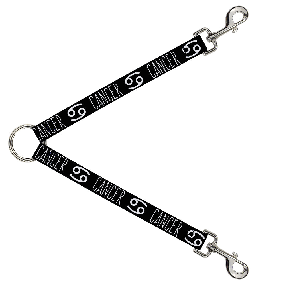 Dog Leash Splitter - Zodiac CANCER/Symbol Black/White Dog Leash Splitters Buckle-Down   