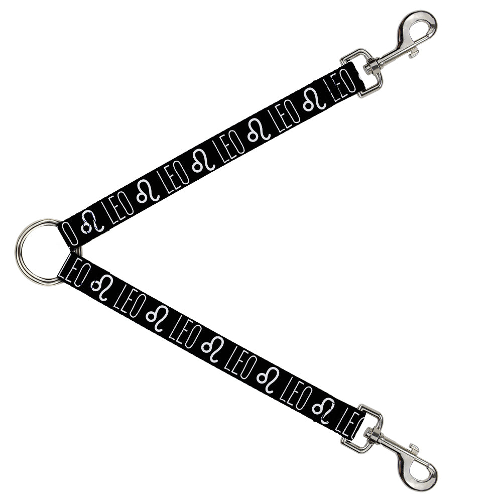 Dog Leash Splitter - Zodiac LEO/Symbol Black/White Dog Leash Splitters Buckle-Down   