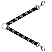 Dog Leash Splitter - Zodiac Virgo Symbol/Constellations Black/White Dog Leash Splitters Buckle-Down   