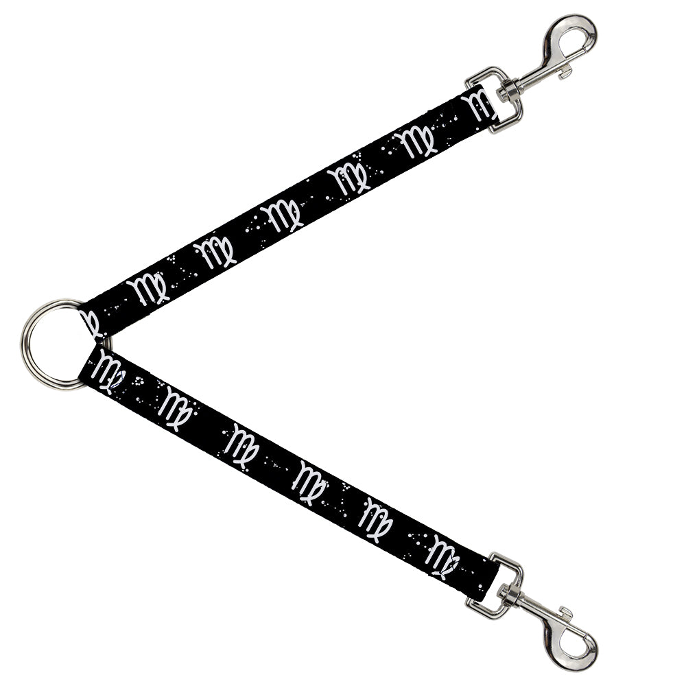 Dog Leash Splitter - Zodiac Virgo Symbol/Constellations Black/White Dog Leash Splitters Buckle-Down   