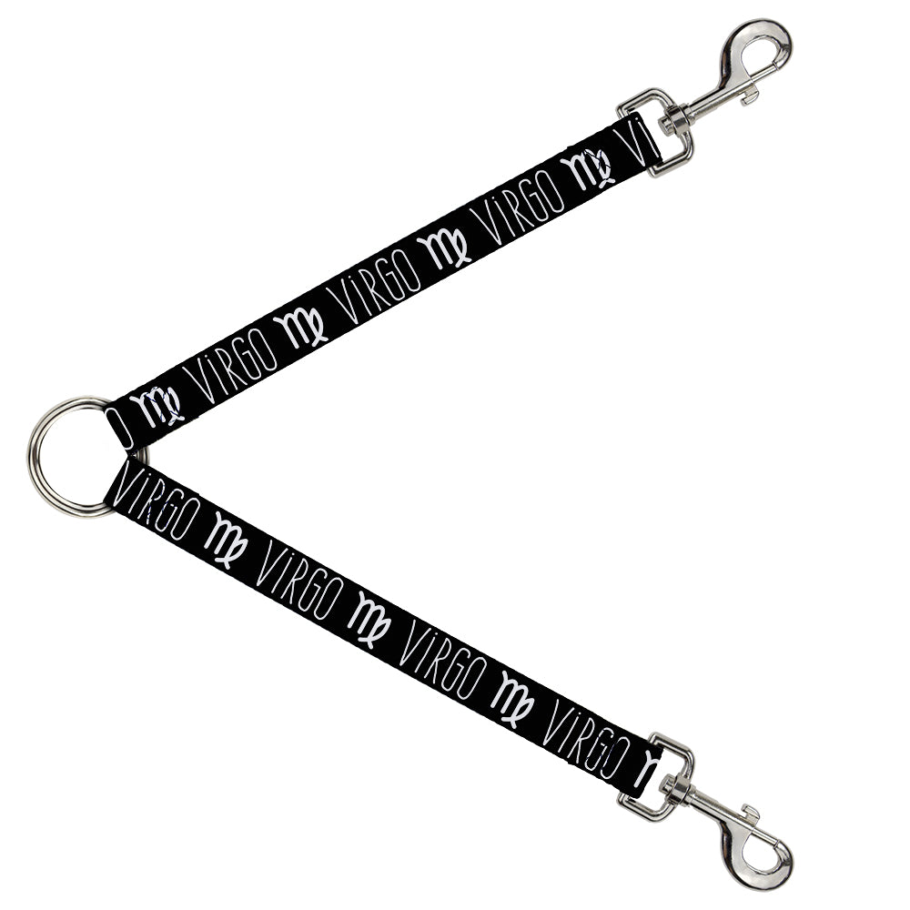 Dog Leash Splitter - Zodiac VIRGO/Symbol Black/White Dog Leash Splitters Buckle-Down   