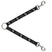 Dog Leash Splitter - Zodiac VIRGO/Symbol Black/White Dog Leash Splitters Buckle-Down   