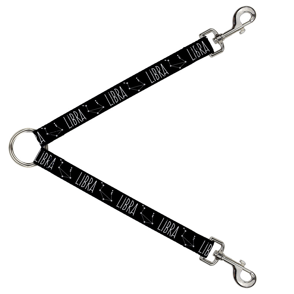 Dog Leash Splitter - Zodiac LIBRA/Constellation Black/White Dog Leash Splitters Buckle-Down   