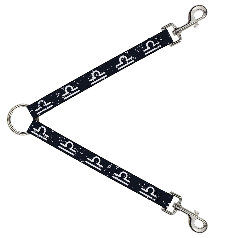 Dog Leash Splitter - Zodiac Libra Symbol/Constellations Black/White Dog Leash Splitters Buckle-Down   