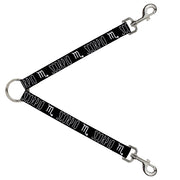 Dog Leash Splitter - Zodiac SCORPIO/Symbol Black/White Dog Leash Splitters Buckle-Down   