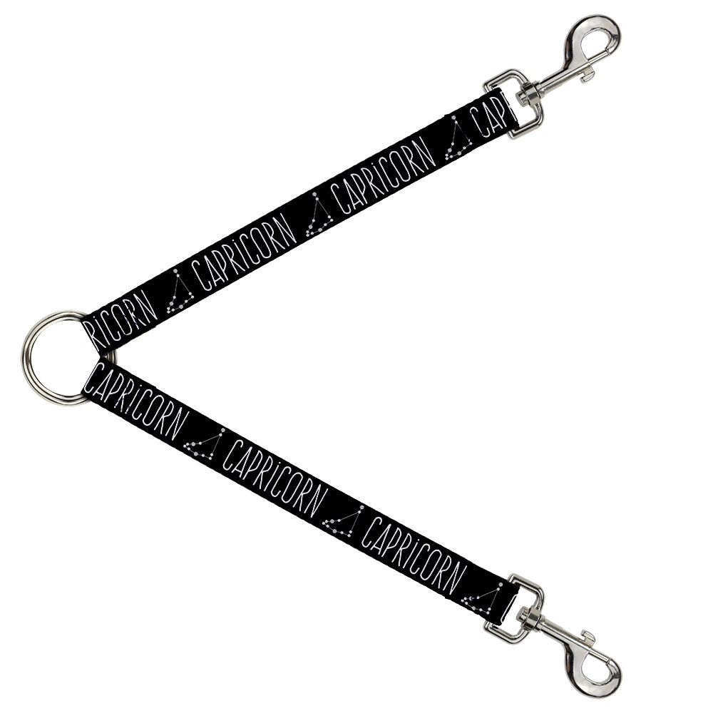 Dog Leash Splitter - Zodiac CAPRICORN/Constellation Black/White Dog Leash Splitters Buckle-Down   