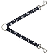 Dog Leash Splitter - Zodiac Capricorn Symbol Constellations Black White Dog Leash Splitters Buckle-Down   