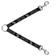 Dog Leash Splitter - Zodiac CAPRICORN/Symbol Black/White Dog Leash Splitters Buckle-Down   