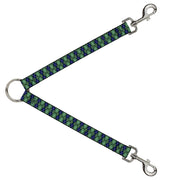 Dog Leash Splitter - Argyle Green/Navy/Green/White Dog Leash Splitters Buckle-Down   
