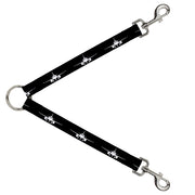 Dog Leash Splitter - Airplane Silhouette Black White Dog Leash Splitters Buckle-Down   