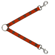 Dog Leash Splitter - Brown Bear Repeat Orange Dog Leash Splitters Buckle-Down   