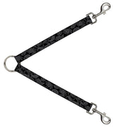 Dog Leash Splitter - Bandana Black/Gray Dog Leash Splitters Buckle-Down   