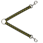 Dog Leash Splitter - Banana Peeled w/Sunglasses Black/Yellow Dog Leash Splitters Buckle-Down   