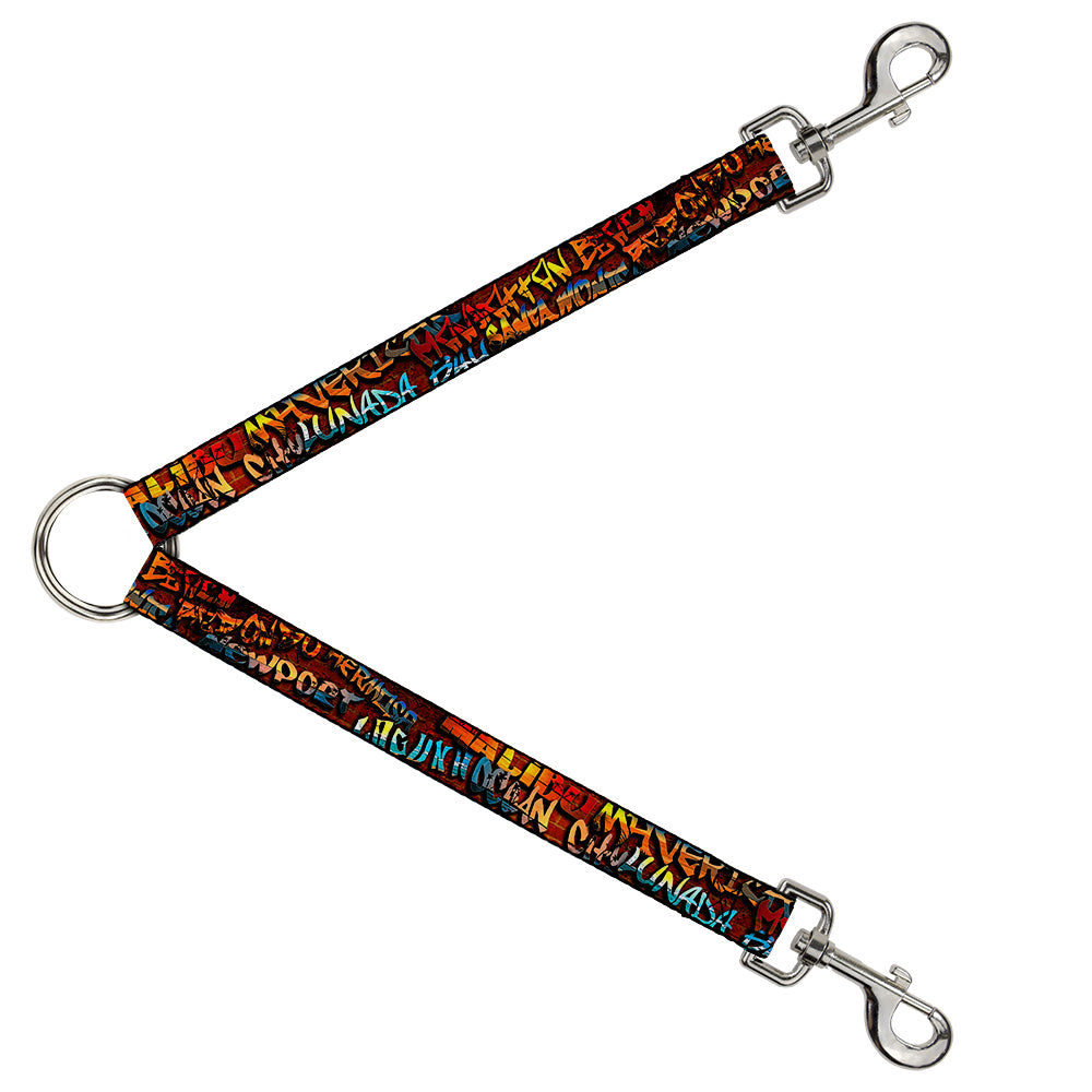 Dog Leash Splitter - Beach Tags Stacked Brick Wall/Beach Scenes Dog Leash Splitters Buckle-Down   