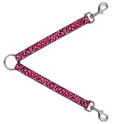 Dog Leash Splitter - Brains Black/Pink Dog Leash Splitters Buckle-Down   