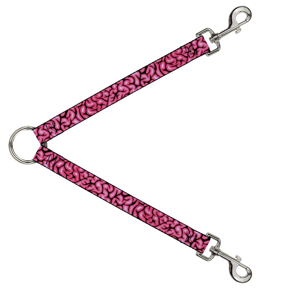 Dog Leash Splitter - Brains Black/Pink Dog Leash Splitters Buckle-Down   