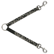 Dog Leash Splitter - BD AUTHENTIC SEATBELT BELT SINCE 1993 Flames Olive/Tan Dog Leash Splitters Buckle-Down   