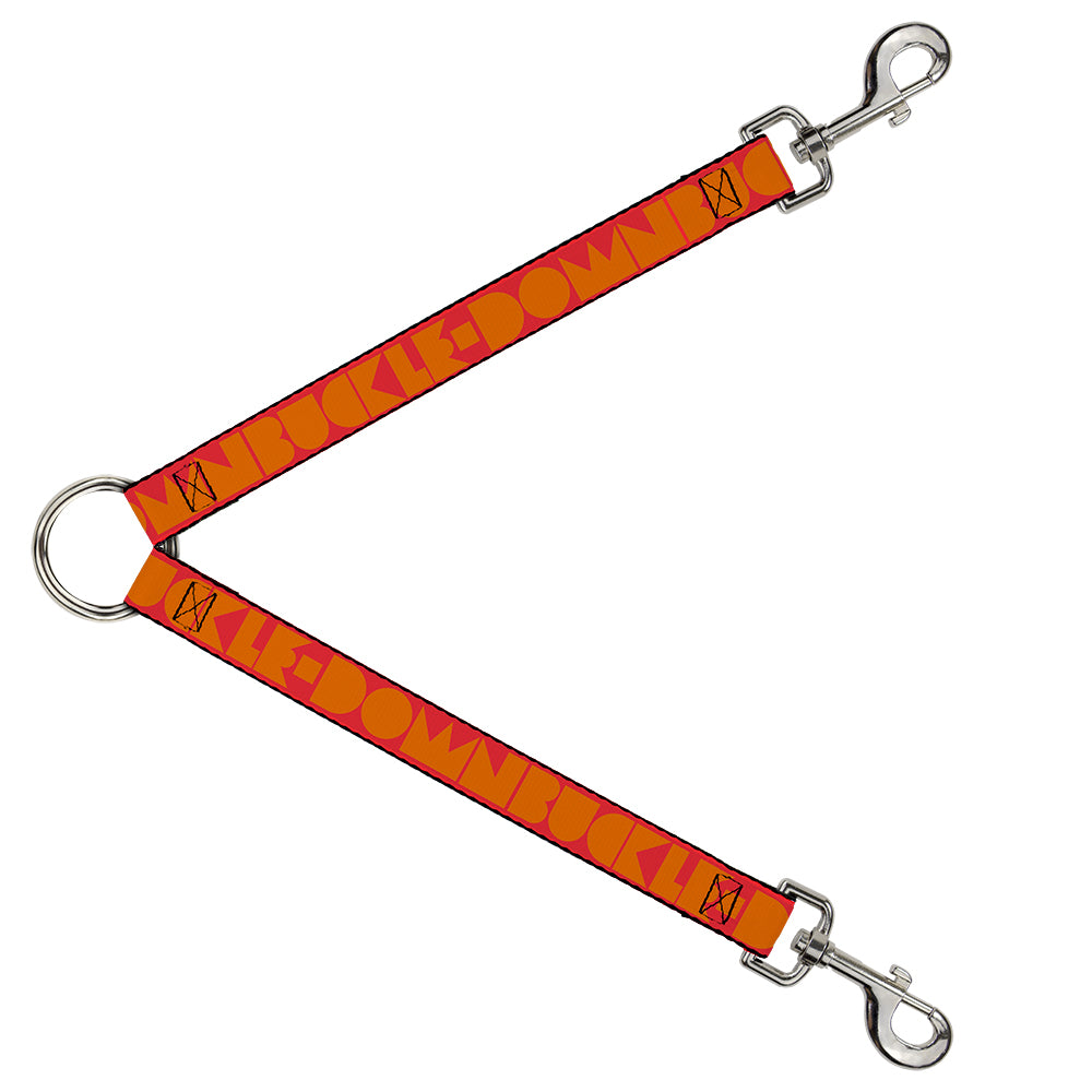 Dog Leash Splitter - BUCKLE-DOWN Shapes Red/Orange Dog Leash Splitters Buckle-Down   