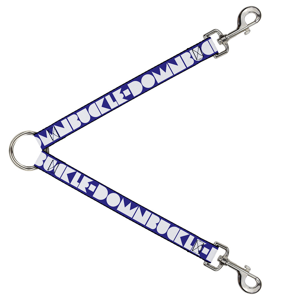 Dog Leash Splitter - BUCKLE-DOWN Shapes Blue/White Dog Leash Splitters Buckle-Down   