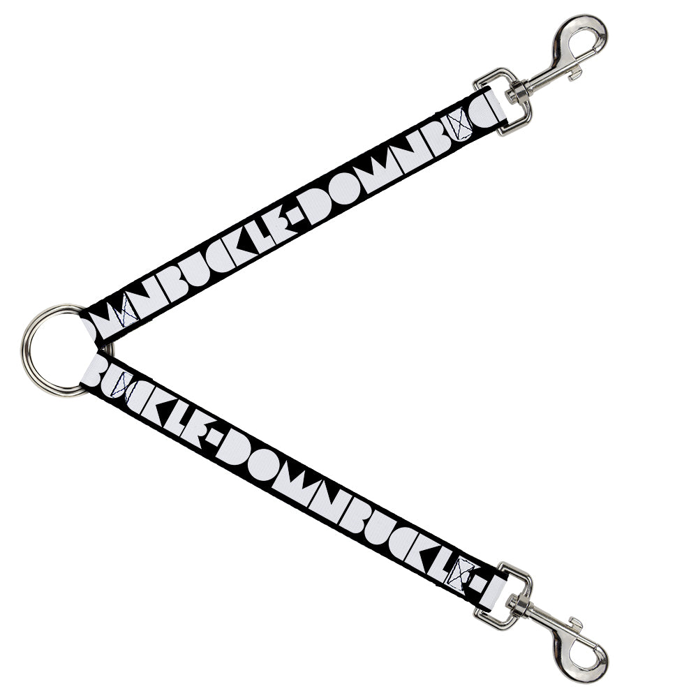 Dog Leash Splitter - BUCKLE-DOWN Shapes Black/White Dog Leash Splitters Buckle-Down   