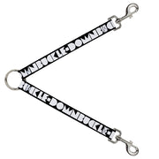 Dog Leash Splitter - BUCKLE-DOWN Shapes Black/White Dog Leash Splitters Buckle-Down   