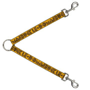Dog Leash Splitter - BUCKLE-DOWN Shapes Gold/Leopard Brown Dog Leash Splitters Buckle-Down   