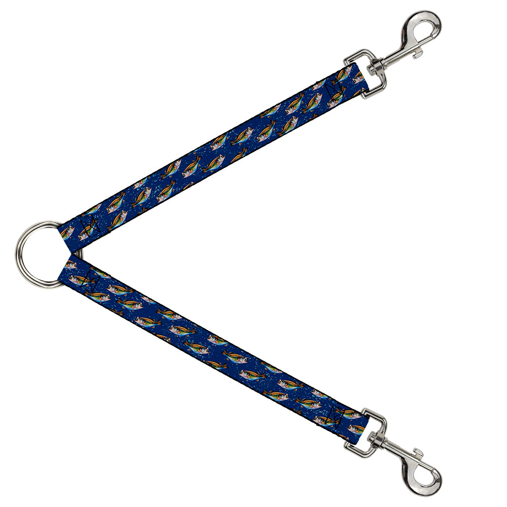Dog Leash Splitter - Bass Fish/Water Bubbles Dog Leash Splitters Buckle-Down   