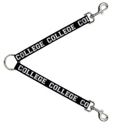 Dog Leash Splitter - COLLEGE Black/White Dog Leash Splitters Buckle-Down   