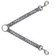 Dog Leash Splitter - Cheebra White/Black Dog Leash Splitters Buckle-Down   