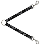 Dog Leash Splitter - CALI Fade Diagonal Black/Gray/White Dog Leash Splitters Buckle-Down   