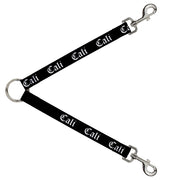 Dog Leash Splitter - CALI Old English Black/White Dog Leash Splitters Buckle-Down   