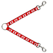 Dog Leash Splitter - Camera Red/White Dog Leash Splitters Buckle-Down   