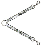 Dog Leash Splitter - CASH MONEY $ Dollars/White Dog Leash Splitters Buckle-Down   