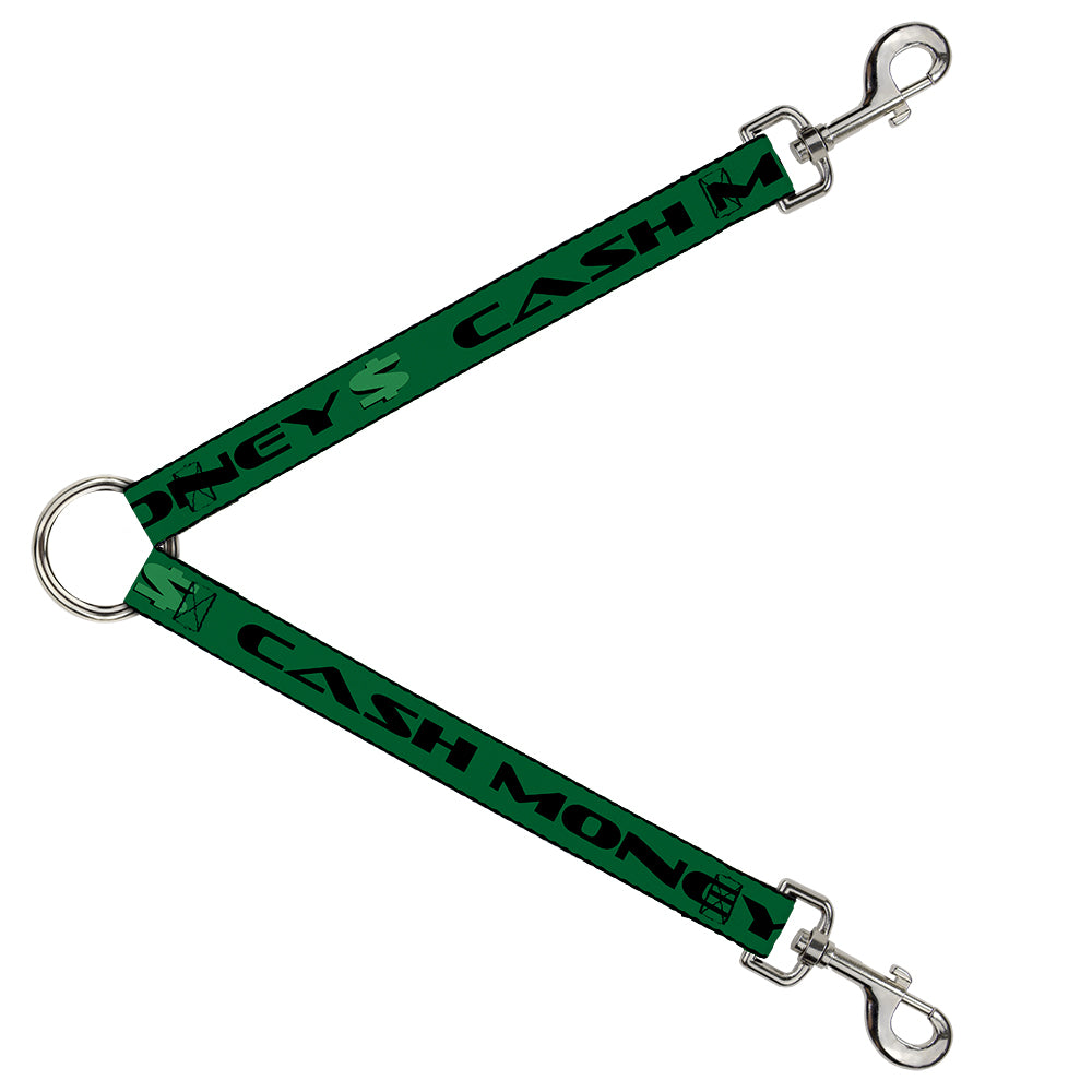 Dog Leash Splitter - CASH MONEY $ Green/Black Dog Leash Splitters Buckle-Down   