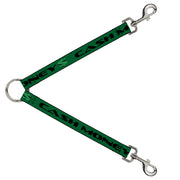 Dog Leash Splitter - CASH MONEY $ Green/Black Dog Leash Splitters Buckle-Down   