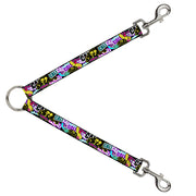Dog Leash Splitter - Cali Bear/CALI Graffiti/Pot Leaves Black/Multi Color Dog Leash Splitters Buckle-Down   