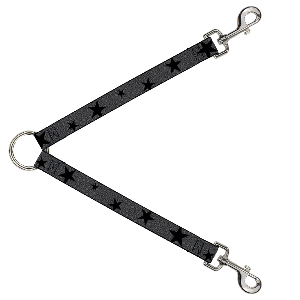 Dog Leash Splitter - Cheetah/Stars Gray/Black Dog Leash Splitters Buckle-Down   