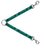 Dog Leash Splitter - Cali Bear/Palm Trees/Geometric Green Dog Leash Splitters Buckle-Down   