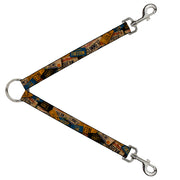 Dog Leash Splitter - Cali License Plates Stacked Vintage Dog Leash Splitters Buckle-Down   
