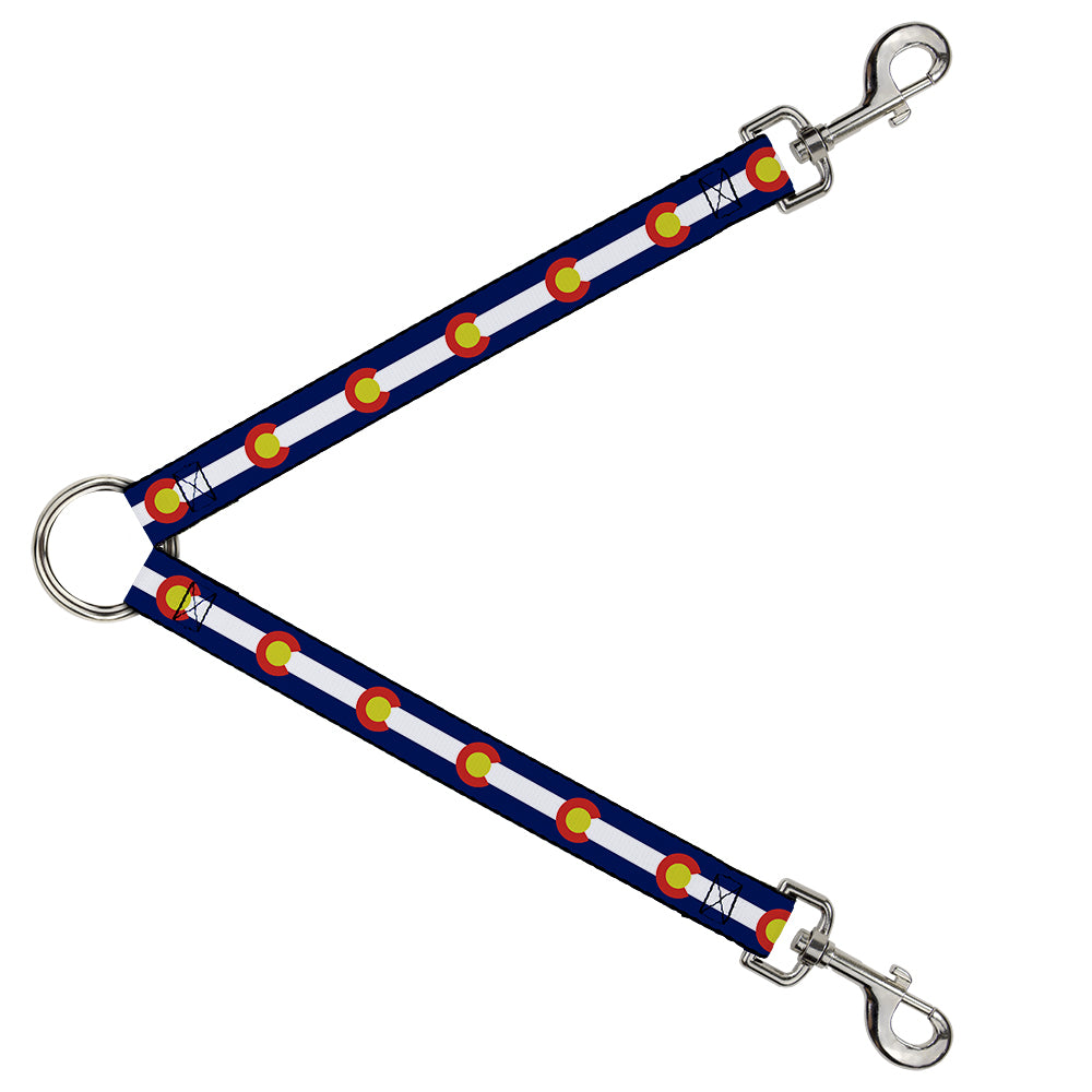 Dog Leash Splitter - Colorado Flags2 Repeat Dog Leash Splitters Buckle-Down   