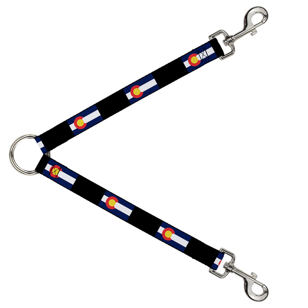 Dog Leash Splitter - Colorado Flags3/Black Dog Leash Splitters Buckle-Down   