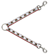 Dog Leash Splitter - California State Flag White Dog Leash Splitters Buckle-Down   