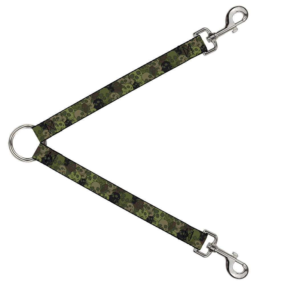 Dog Leash Splitter - Camo Olive Skull Yard Dog Leash Splitters Buckle-Down   