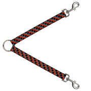 Dog Leash Splitter - Checker Trio Gray/Black/Red Dog Leash Splitters Buckle-Down   
