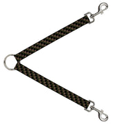 Dog Leash Splitter - Checker Trio Tan/Black/Olive Dog Leash Splitters Buckle-Down   