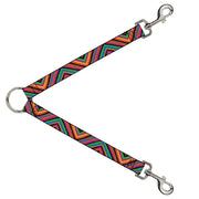Dog Leash Splitter - Diamond Freehand Multi Color Dog Leash Splitters Buckle-Down   
